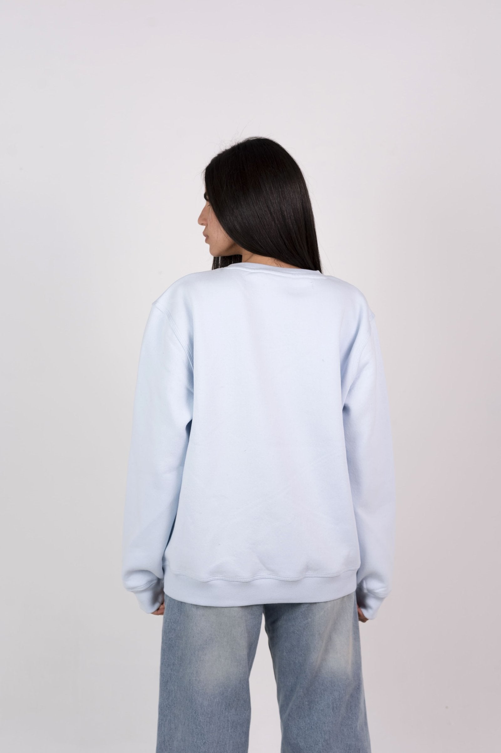 Women’s Baby Blue Basic Crewneck