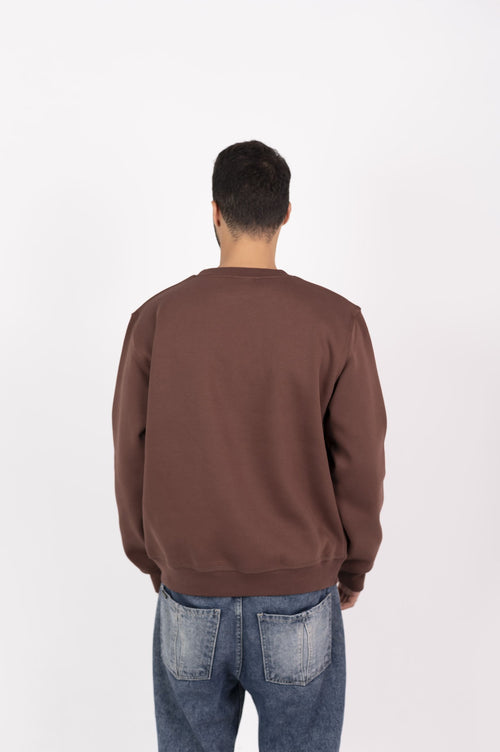 Men’s Brown Basic Crewneck