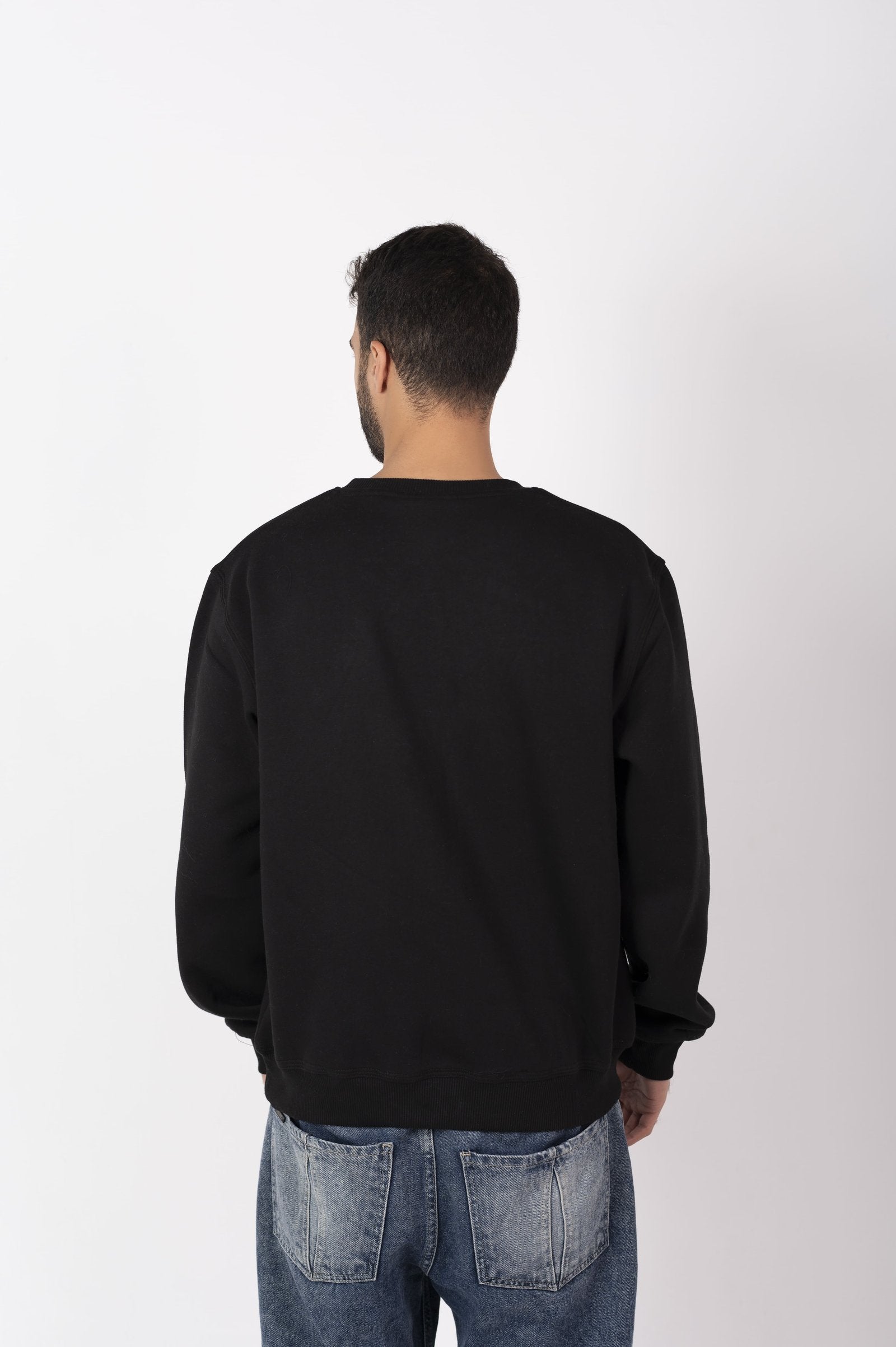 Men’s Black Basic Crewneck