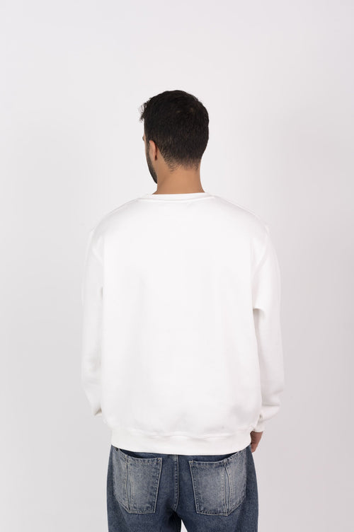 Men’s White Basic Crewneck